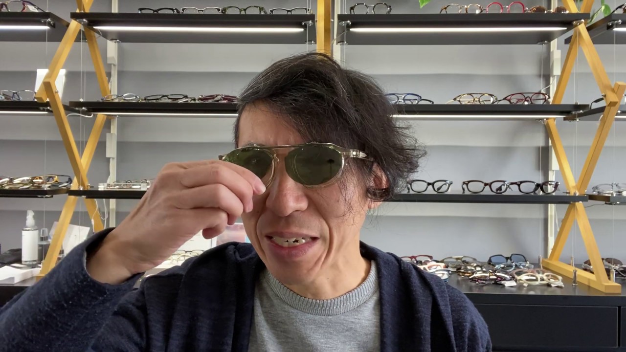FACTORY900 RETRO Clip on Sunglasses Hamaya movie - YouTube