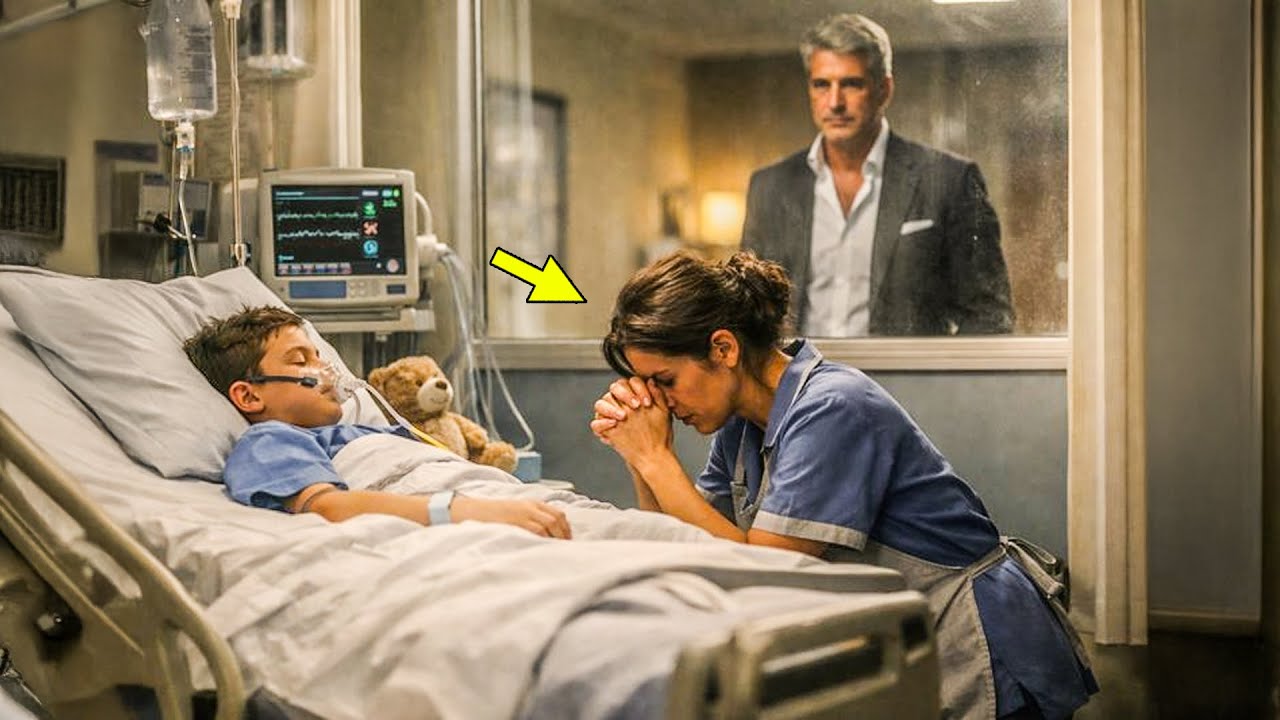 MILIONÁRIO SEGUIU A FAXINEIRA ATÉ O HOSPITAL… E DESCOBRIU POR QUEM ELA REZAVA TODA NOITE