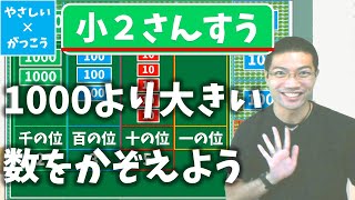 【オンライン授業】小学校２年生算数：1000より大きい数をかぞえよう！