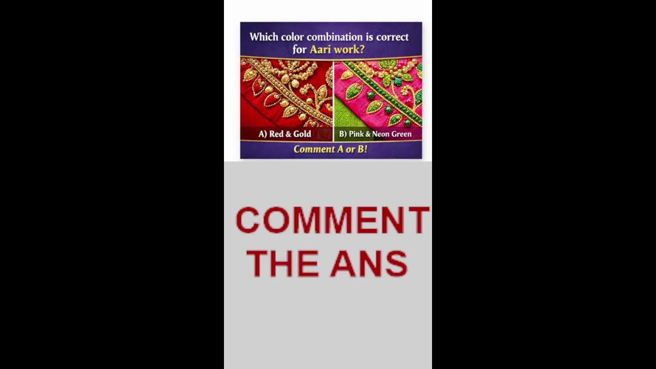 Silent Aari Work Quiz Live | Fabric, Thread & Color Knowledge | Art & Craft Live