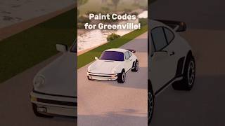 BEST Paint codes for Greenville Roblox!