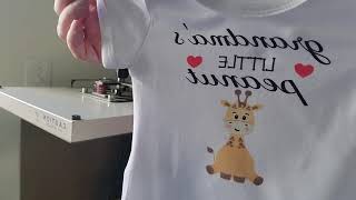 Sublimating Cricut Onesies