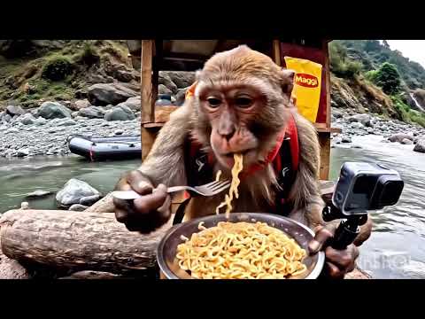 New vlog monkey 🐒#monkey #viralvideo #trending #funny #nutshell #monkeyvideo
