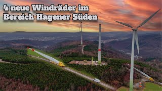 Wie transportiert man einen Windradflügel durch den Wald in Hagen