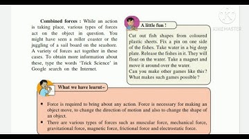 CLASS : 6 SUBJECT : SCIENCE LESSON : 10. FORCE AND TYPES OF FORCE ( PART 2) Video By : Gauri Pethkar