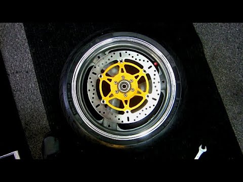 HOW TO REPLACE MOTORCYCLE BRAKE ROTORS. - YouTube