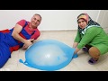 Ayşe's Giant Slime Buble & Kerem With Ayşe Huge Slime Buble Entertainment Funny Video &2,