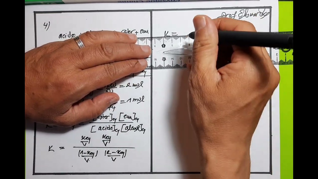 2BAC BIOF EXERCICE 2 ESTERIFICATION