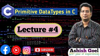C_04 Primitive DataTypes In C Language | #cprogramming #coding #elerneadtechsaathi #programming 
