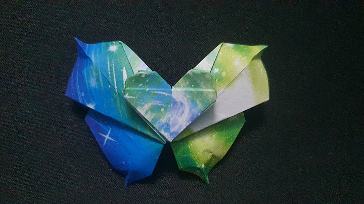 Hướng dẫn cách gấp trái tim có cánh bằng giấy