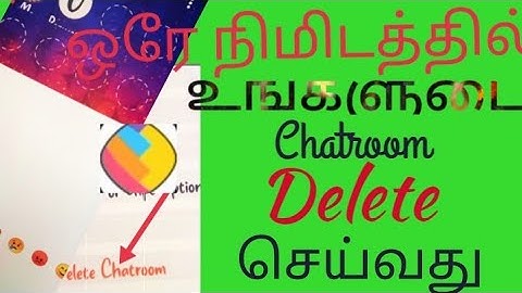 Delete a Chatroom in Sharechat