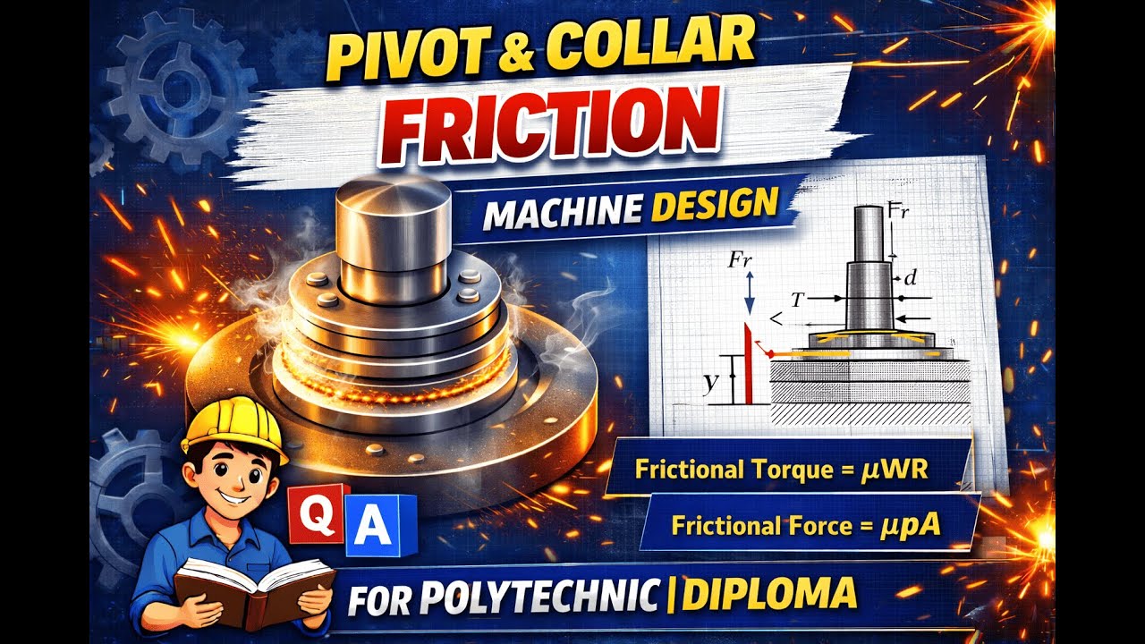 Pivot & Collar Friction | Machine Design | Polytechnic Mechanical