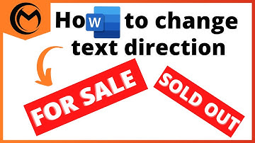 How to change text direction in Microsoft Word