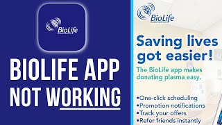 How to Fix BioLife Plasma Services App Not Working