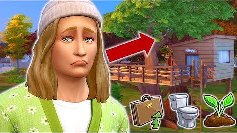 Can my sim live comfortably in a treehouse? // Sims 4 growing together treehouse