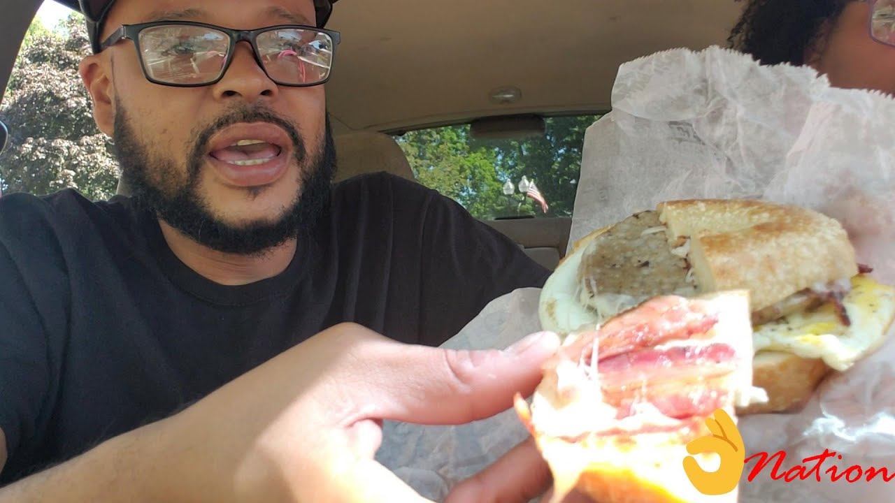 BRUEGGER'S BAGELS REVIEW PLUS SALMON RIVER YouTube