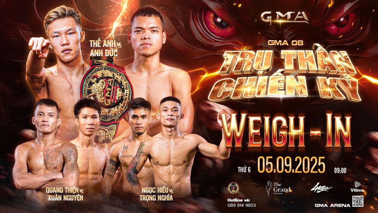 ⚖️🔥 GMA 08 – WEIGH-IN & FACE-OFF CHÍNH THỨC BẮT ĐẦU! 🔥⚖️