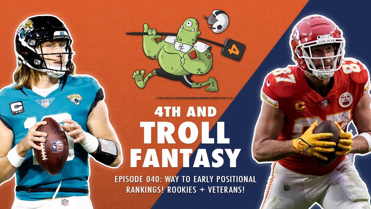 Episode 040: Way Too Early Positional Rankings! Rookies + Veterans!