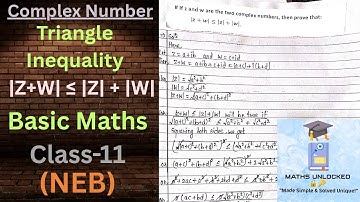 Complex Number || Triangle Inequality || Important Question || Basic Maths || Class-11 || NEB