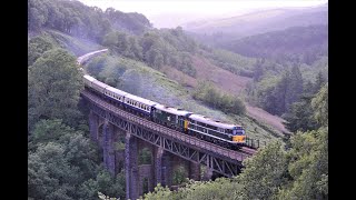 CLASS 31 FINALE! CLASS 31s 31190+31601 CROSS LARGIN VIADUCT WITH THE 'MAZEY DAY CORNISHMAN' 25-6-11