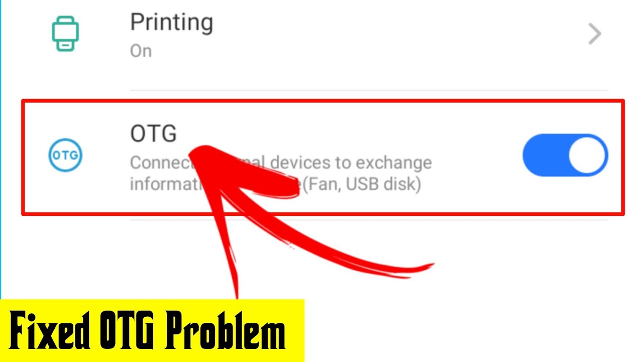 How To Fix [ OTG ] Problem Fixed in itel Mobile Phone - YouTube