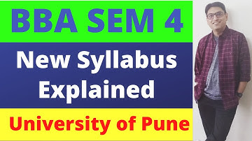BBA Sem 4 University of Pune Syllabus, Marks, Paper Pattern, Specialisation
