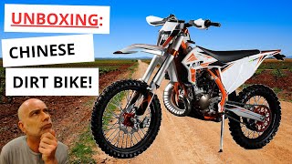 UNBOXING a Chinese Dirt Bike KAMAX KMX 250mt from Alibaba