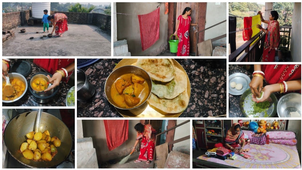 রাতের খাবারে🥘 শীতকালের সুস্বাদু খাবার বানিয়ে শ্বশুরবাড়ির সকলকে খায়িয়ে তাক লাগিয়ে দিলাম😋