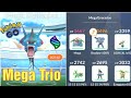 Pokémon go - Mega gyarados trio raid - 3 players mega raid!