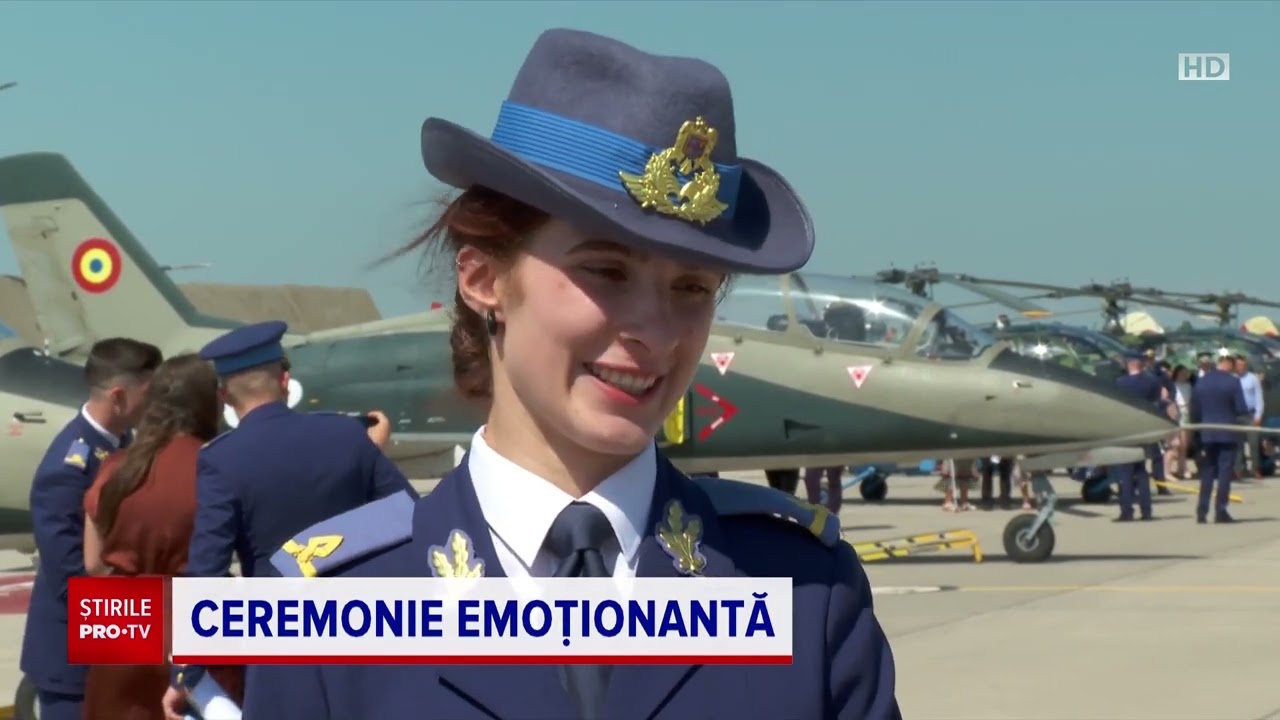 Tânăra care a devenit șefă de promoție la Academia Forțelor Aeriene