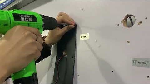 Face recognition temperature detection access control wall-mounted installation method