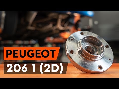 How to replace rear wheel bearing / rear hub bearing on PEUGEOT 206 1 (2D) [TUTORIAL AUTODOC]