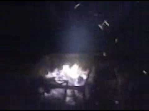 Lighter Explodes in Campfire