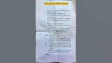 M.Ed. Ist Sem Dec 2021  Philosophical Foundation of Education #ccsu #previous education #shortvideo