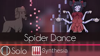 Vignette de la vidéo "Spider Dance - |ANIMATED SOLO PIANO TUTORIAL| -- Synthesia HD"