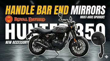 Bar End Mirror/Handle Side Mirros For Royal Enfield Meteor 350, Hunter 350, Bullet 350  🔥