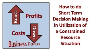 How to do Short Term Decision Making in Utilization of a Constrained Resource Situation