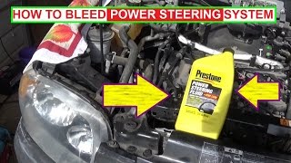 How to bleed Power Steering System the RIGHT WAY! Bleed Powersteering