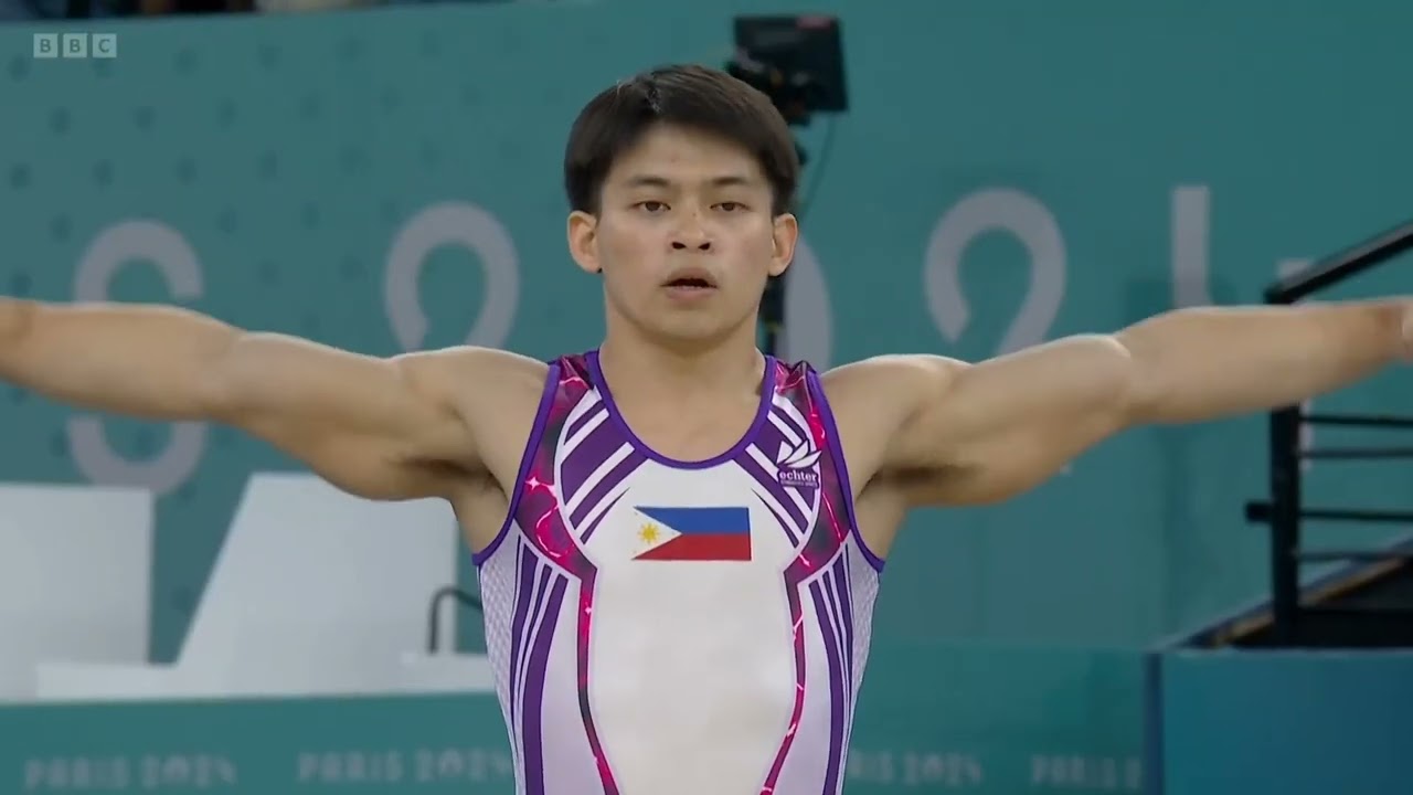 (BBC) Carlos Yulo FX EF 2024 Olympics