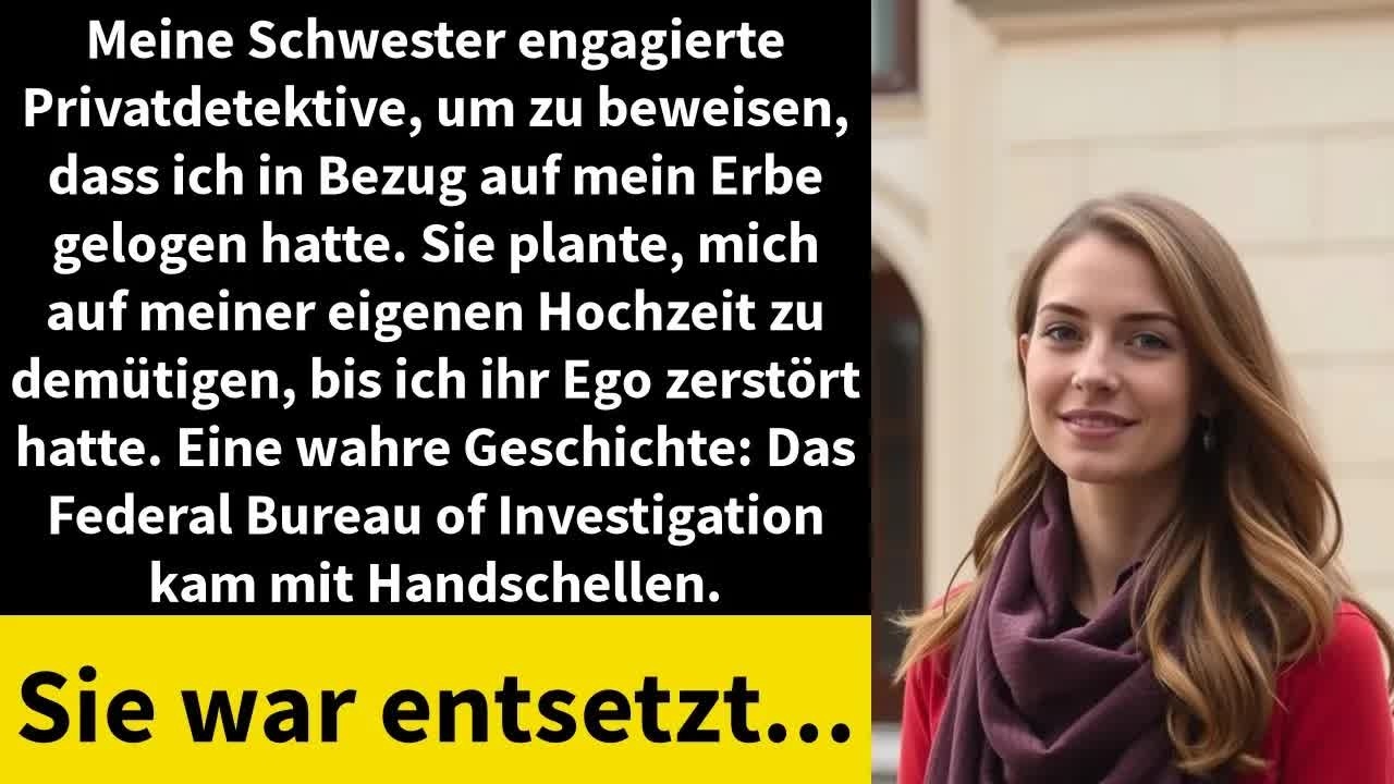Meine Schwester engagierte Privatdetektive, um zu beweisen, dass ich in Bezug auf mein Erbe gelo