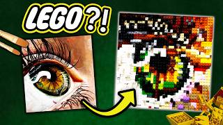 I Tried Realistic Art with LEGO Bricks (NO Instructions!😭)