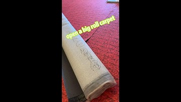 how to install carpet 2 : how to unroll  carpet without damaging walls, across the wall without seam