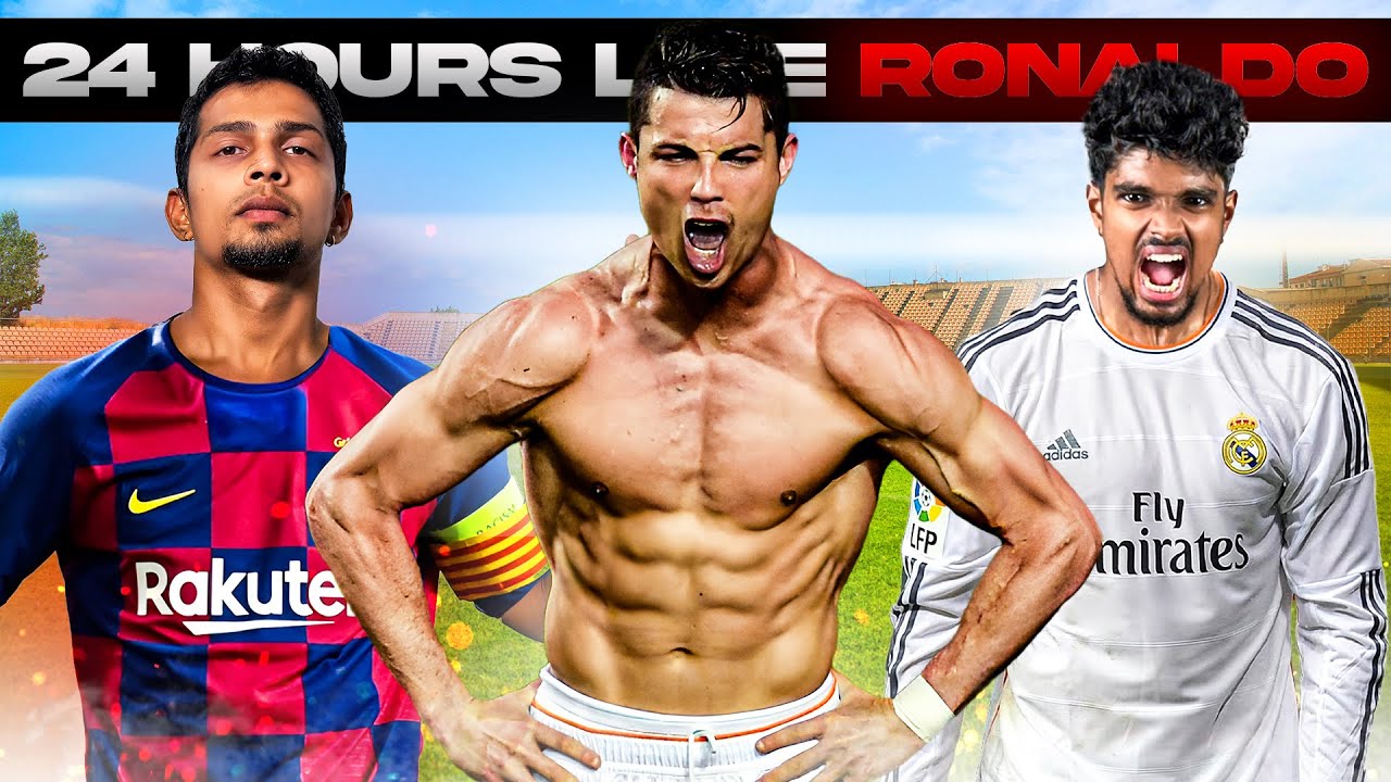 Eating & Training Like Cristiano Ronaldo For 24 Hours Ft @kisthenics , @prsoccerart