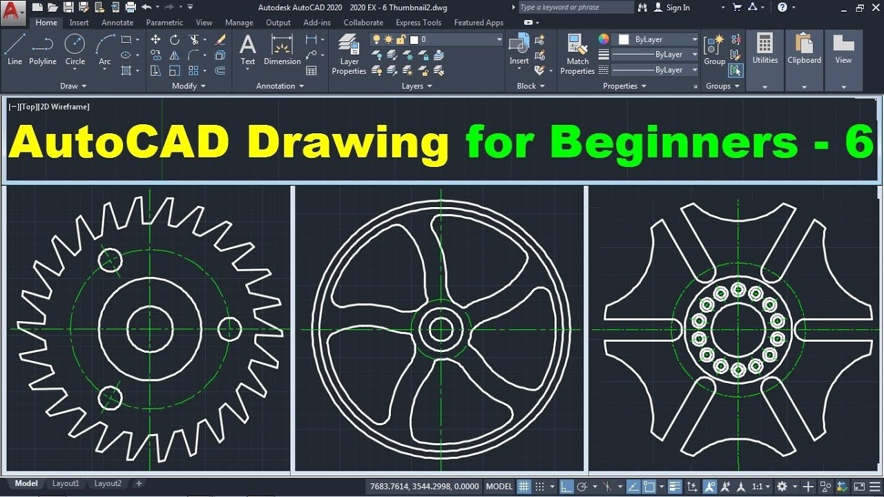 autocad drawing homework