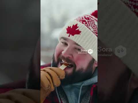 Quand Tu Fais De La Tire Et Qu Un Orignal Veut Partager Hiver Funny 