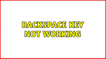 Ubuntu: Backspace key not working