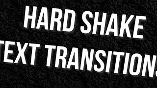 Hard Shake Text Transitions Premiere Pro Presets
