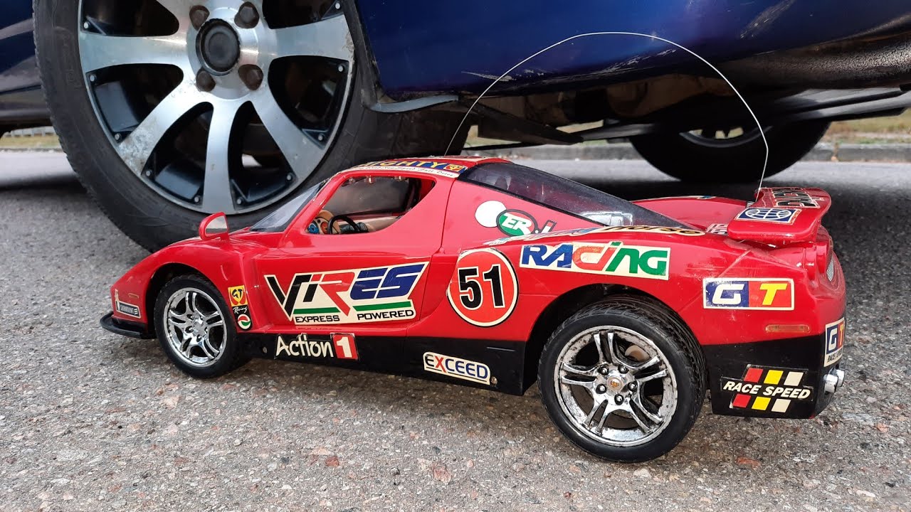 Experiment CAR vs Candies,Waffles, Plastic cap !!!