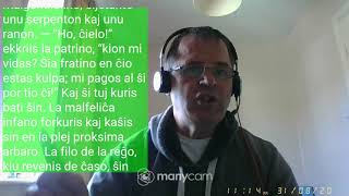 Fundamento De Esperanto Ekzerco 21 –  Participo – elĵetante