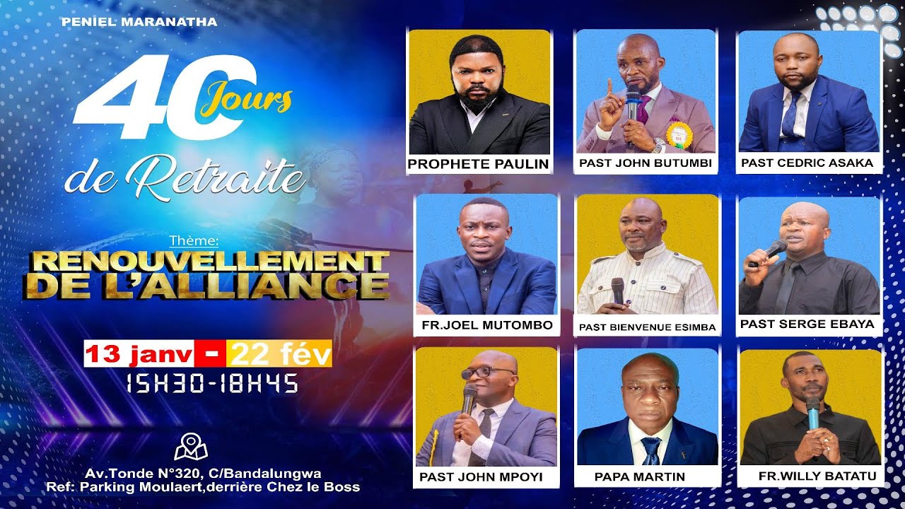 LE RENOUVELLEMENT DE L’ALLIANCE (1er Jour) | MARDI 13/01/2026 | PAULIN BAKAJIKA